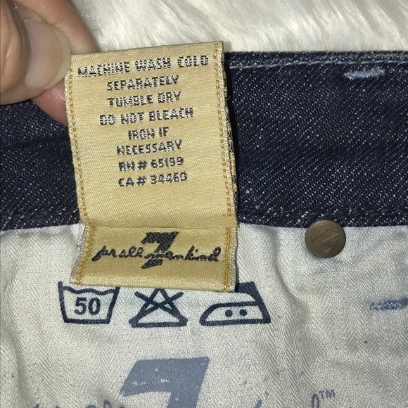 7 FOR ALL MANKIND | Cropped Denim Jeans 7FAM Size 25 / 2 - Picture 6 of 6